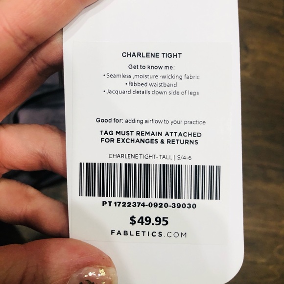 Fabletics Charlene Washed Shadow Mesh Pant SZ S 4 - Picture 11 of 11